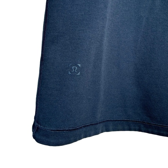 LULULEMON Concurrent Reversible Short Sleeve T-Shirt Mens M Mineral Blue Black - Picture 8 of 9